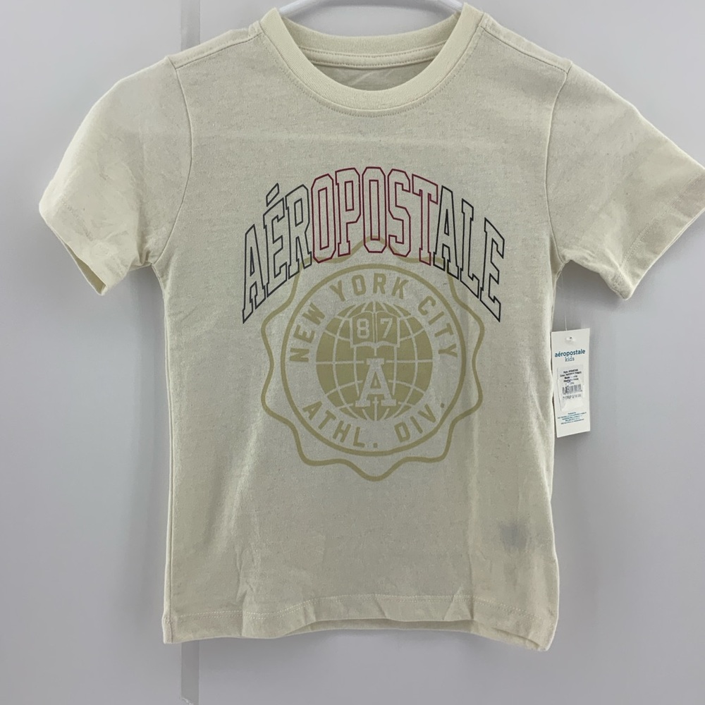 Aeropostale Kids Beige Short Sleeve T Shirt Youth Boys Size Medium‎